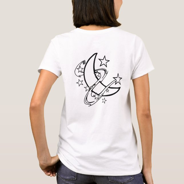 T-shirt Compter les étoiles au clair de lune (Dos)