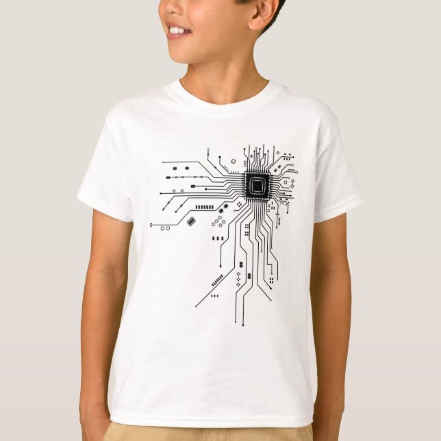T-shirt Computer CPU Chip PCB Circuit Design Tech Gift (Devant)