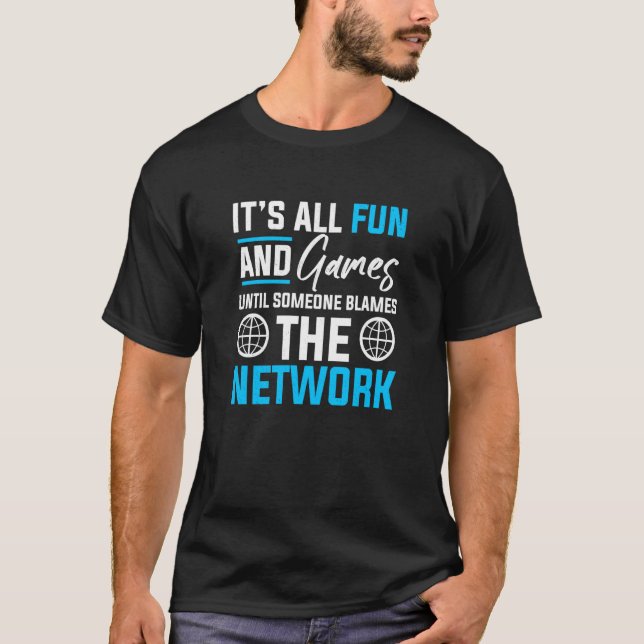 T-shirt Computer Network Engineering Network Engineer  4 (Devant)