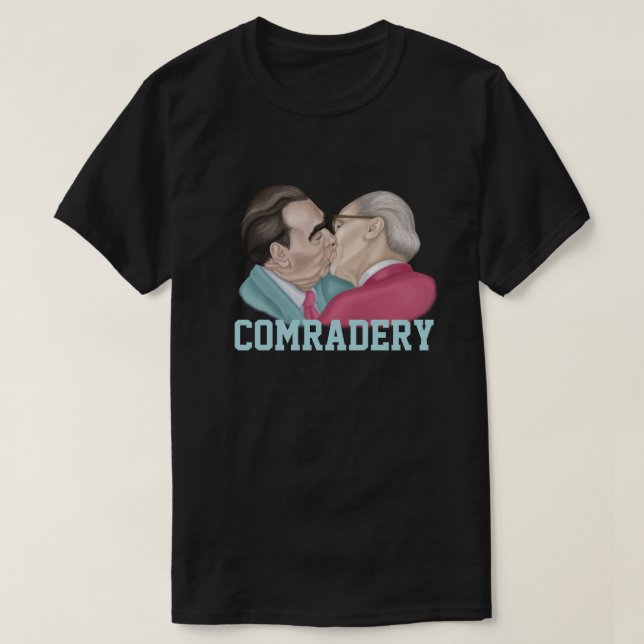 T-shirt Comraderie - Brezhnev baiser Honecker (Design devant)