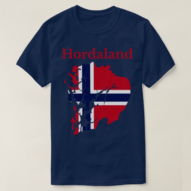 T-shirt Comté de Hordaland (Design devant)