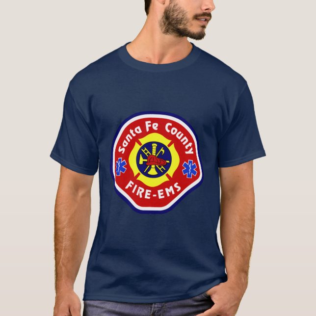 T-shirt Comté de père Noël Fe - SGE-Feu (Devant)
