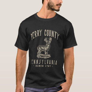 T-SHIRT COMTÉ DE PERRY. CHASSE AU CERF À QUEUE BLANCHE EN