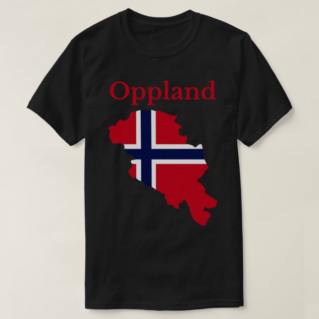 T-shirt Comté d'Oppland Norvège (Design devant)