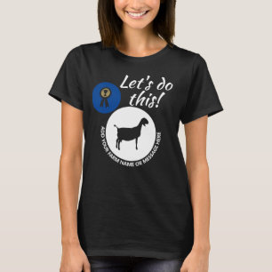T-shirt Comté Fair Livestock Nubian Dairy Chèvre Show Dark
