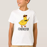 Con-duck-tor Funny Music Conducteur Canard Pun