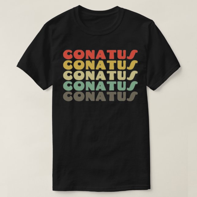 T-shirt Conatus Baruch Spinoza (Design devant)