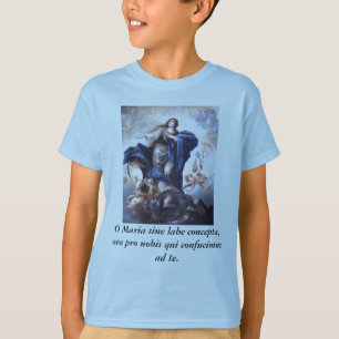T-shirt Concepta de labe de sinus d'O Maria, pro nobis
