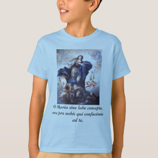T-shirt Concepta de labe de sinus d'O Maria, pro nobis