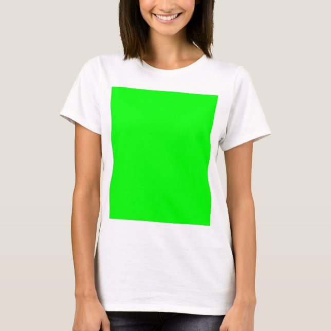 T-shirt Concepteur Customisé couleur verte (Devant)