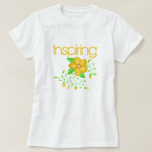 T-shirt Concepteur d'art floral jaune