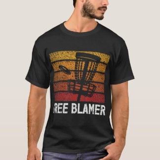 T-shirt Concepteur de golf disc rigolo Blâme l'arbre