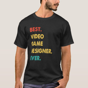 T-shirt Concepteur de jeux vidéo Retro Meilleur concepteur