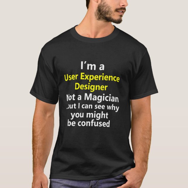 T-shirt Concepteur d'expérience utilisateur UX Visual Fron (Devant)