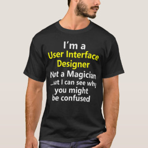 T-shirt Concepteur d'interface utilisateur Travail de déve