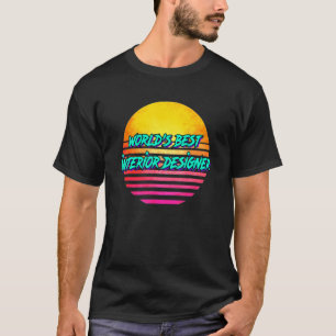 T-shirt Concepteur d'intérieur rétro