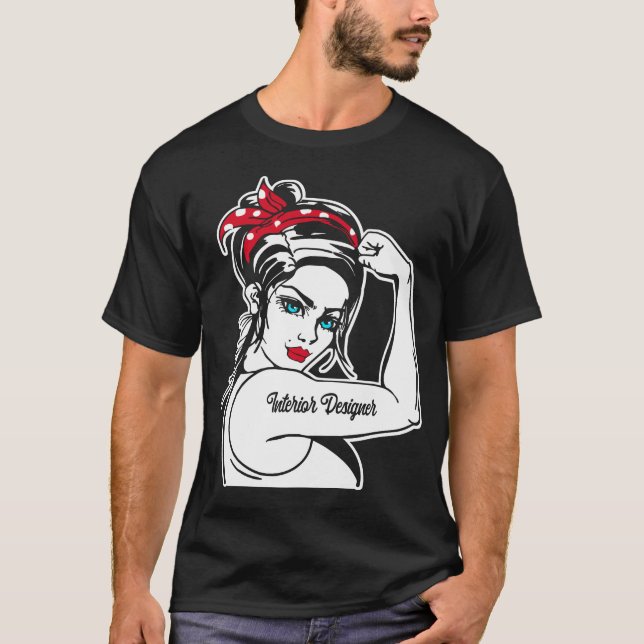 T-shirt Concepteur d'intérieur Rosie (Devant)