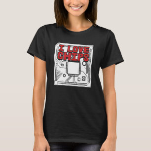 T-shirt Concepteur programmeur logiciel Codage I Love Chip