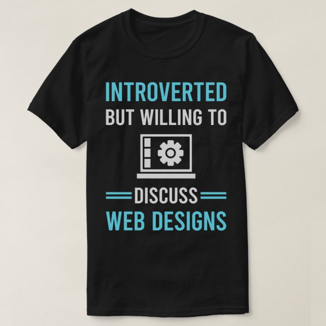 T-shirt Concepteurs de concepteurs de conception Web intro (Design devant)