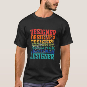 T-shirt Concepteurs de sites Web vintage de luxe