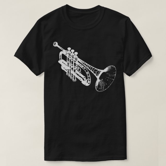 T-shirt conception 3d de trompette (Design devant)