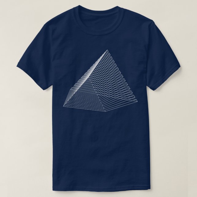 T-shirt conception 3d géométrique triangulaire (Design devant)