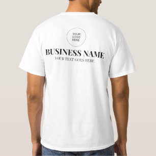 T-shirt Conception à deux côtés Imprimer Logo Personnel Me