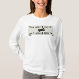 T-shirt Conception À Propos D'Un Travail Facile Et D'Une R