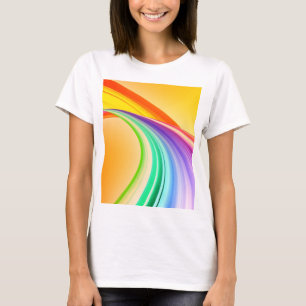 T-shirt Conception abstraite Arrière - plan orange jaune-1