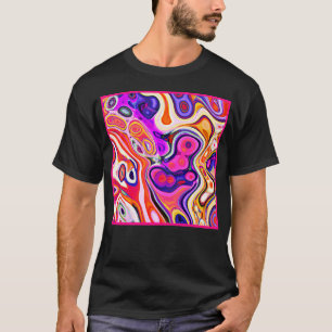 T-shirt Conception abstraite colorée