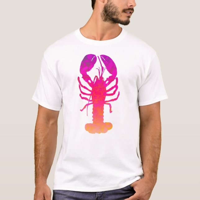 T-shirt Conception abstraite de homard (Devant)