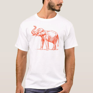 T-shirt Conception abstraite d'éléphant