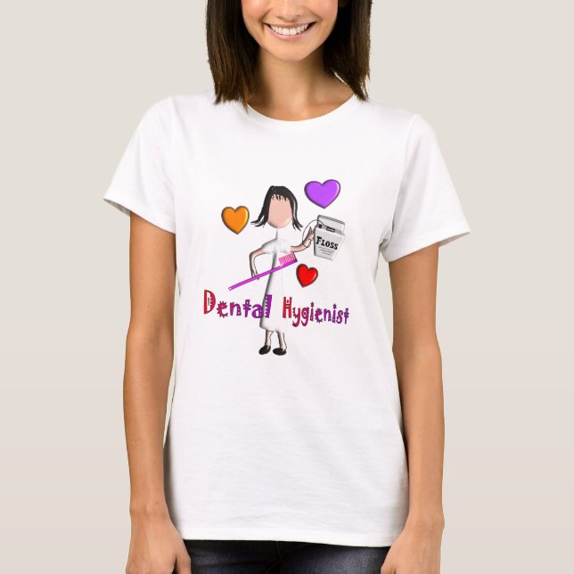 T-shirt Conception adorable de coeurs de cadeaux (Devant)