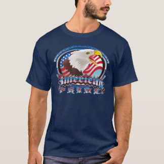 T-shirt Conception américaine de chemise d'Eagle de fierté