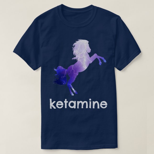T-shirt Conception amusante de kétamine (2) (Design devant)