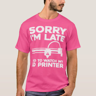 T-shirt Conception amusante d'imprimante 3D pour hommes fe