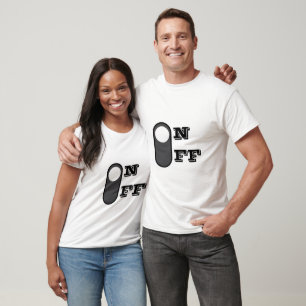 T-shirt Conception amusante du commutateur éteint
