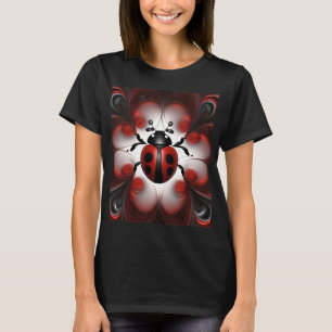 T-shirt Conception artistique abstraite de coccinelle,
