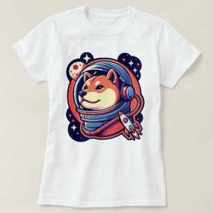 T-shirt Conception artistique de casque de chien Shiba Spa