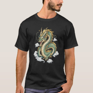 T-shirt Conception artistique de fantaisie de nuage de dra