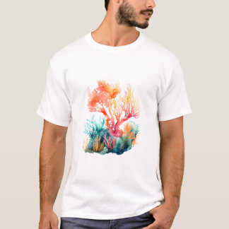 T-shirt Conception artistique de récif corallien
