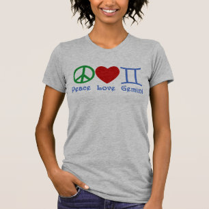 T-shirt Conception astrologique de Gémeaux d'amour de pai