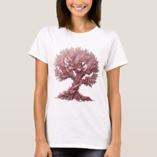 T-shirt Conception audacieuse Argent PINK TREE OF LIFE Des