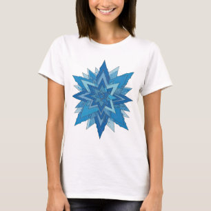 T-shirt Conception audacieuse en bleu givré