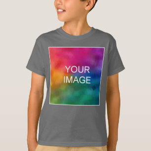 T-shirt Conception avant Ajouter l'image Fumée Gris Modèle