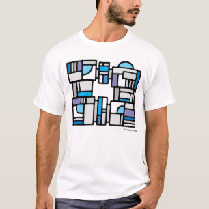 T-shirt Conception avec les arcs 007 de bleu