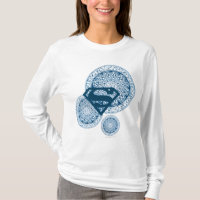 Conception bleue de cercle de Supergirl