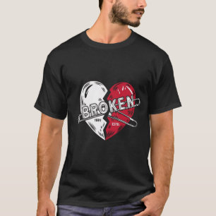 T-shirt Conception Coeur brisé Punk