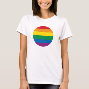 T-shirt Conception colorée d'arc-en-ciel de la fierté