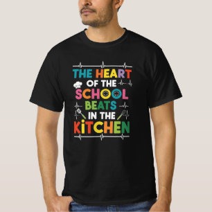 T-shirt Conception colorée de cuisinier et chef d'école